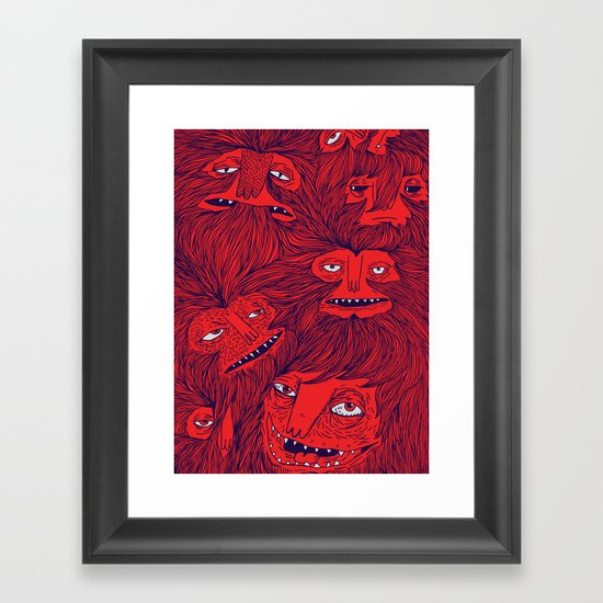 Hairwolves Framed Art Print