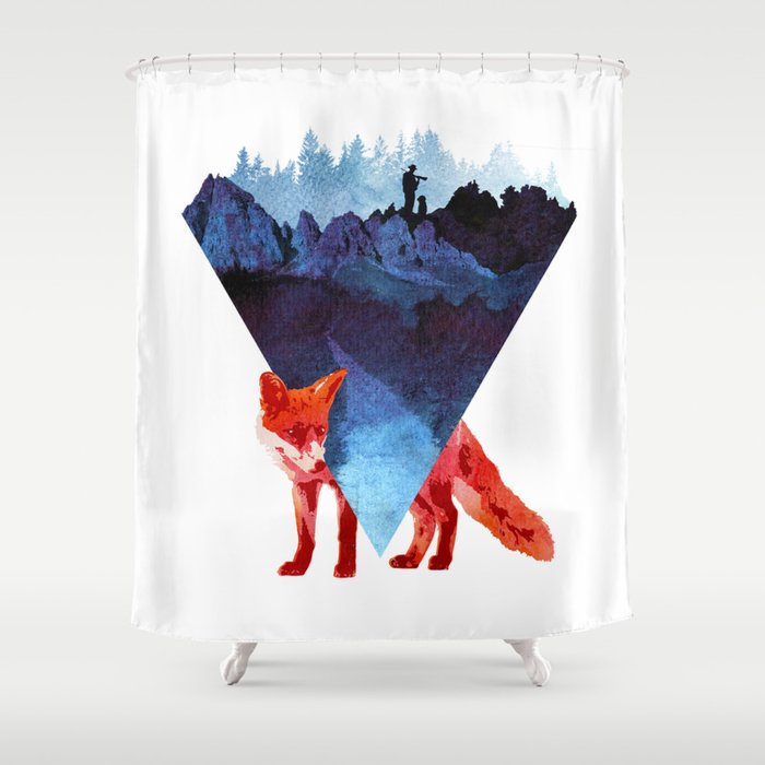 Risky road Shower Curtain