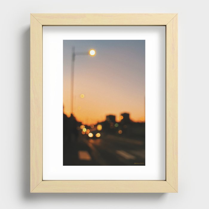 City lights Recessed Framed Print