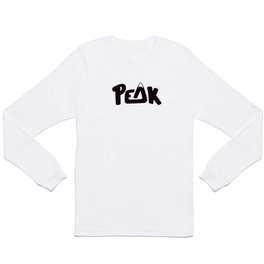 Peak Long Sleeve T Shirt | Graphic Design, Typography, Vector 