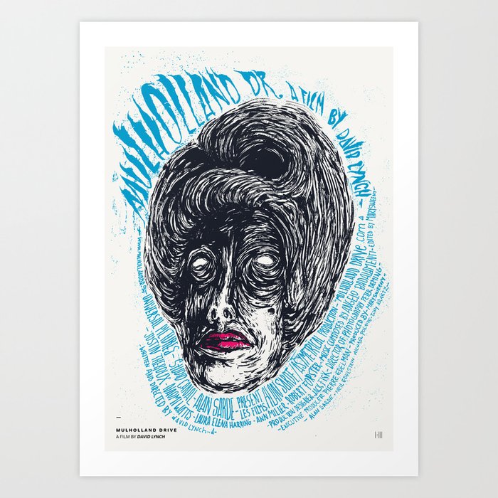 mulholland drive david lynch film posters art print by ivomatic