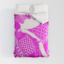 La Paresse (Laziness) by Félix Vallotton  Hot Pink Comforter
