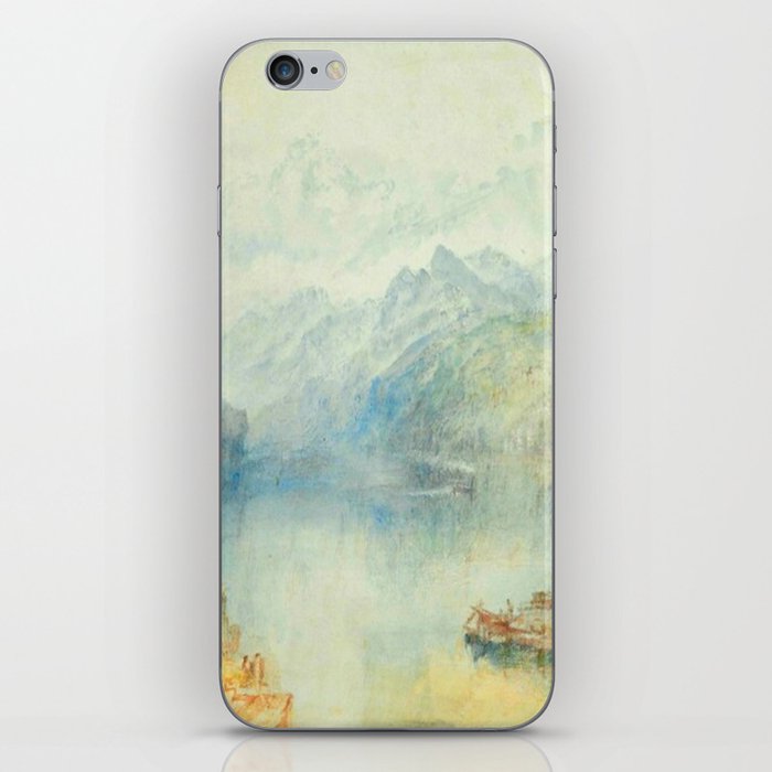 Joseph Mallord William Turner The Lake of Lucerne from Brunnen, with a Steamer iPhone Skin