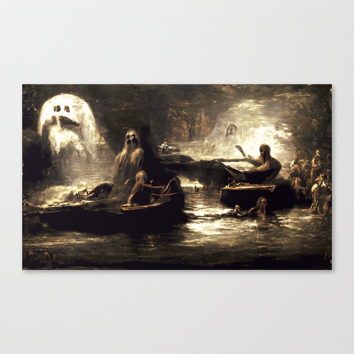 The damned souls of the River Styx Canvas Print