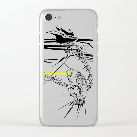 Holy Weapon // (Glitch Owl) Clear iPhone Case