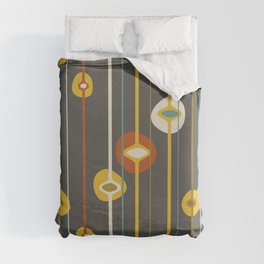 Mid Century Modern Baubles Seamless Pattern 25 Duvet Cover