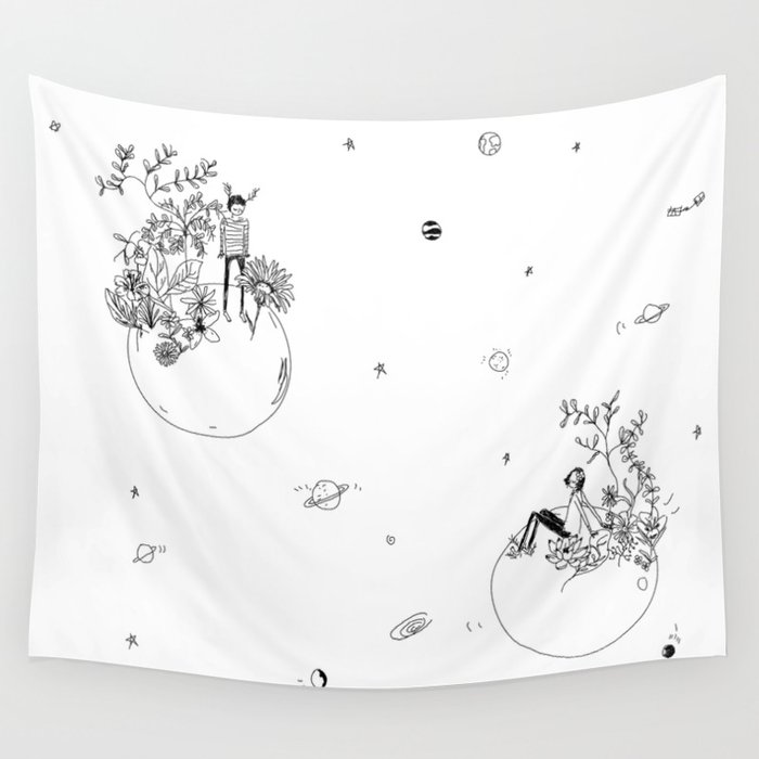 space discussion  Wall Tapestry
