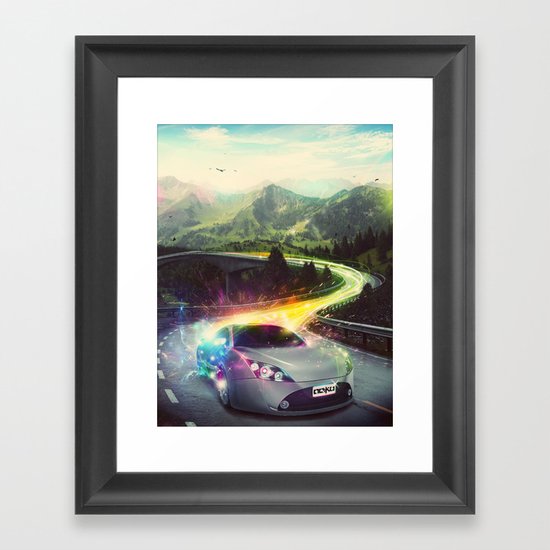 Superhighway Framed Art Print