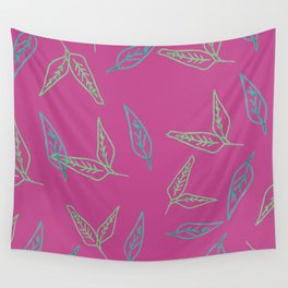 Leafy: Purple Wall Tapestry