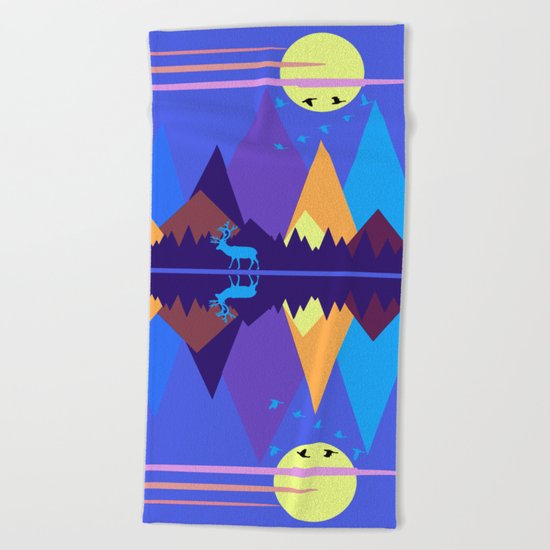 Mountain Scene #2 Beach Towel