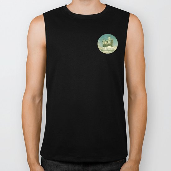 Never Stop Exploring Biker Tank