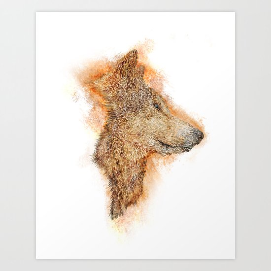Wolf Flare Art Print