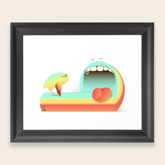 Fear Framed Art Print