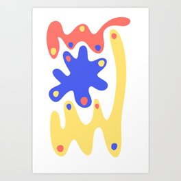 Primary Color abstract Art Print