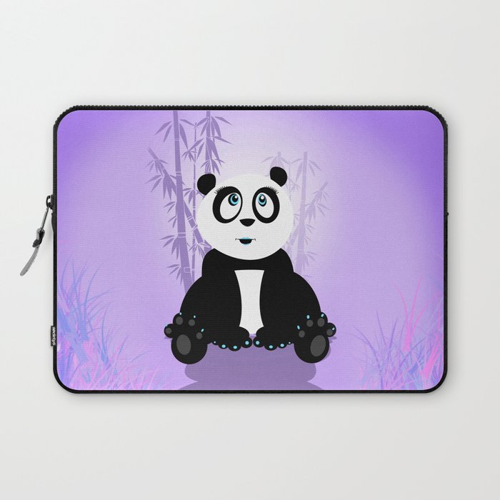 Panda Girl - Purple Laptop Sleeve