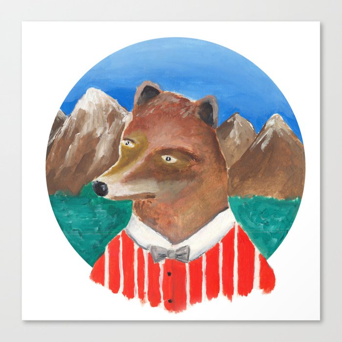 Fox of Lion Canvas Print