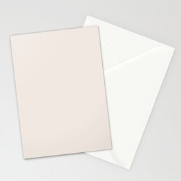 Off White Solid Color Pairs PPG Almond Roca PPG1072-1 - All One Single Shade Hue Colour Stationery Card