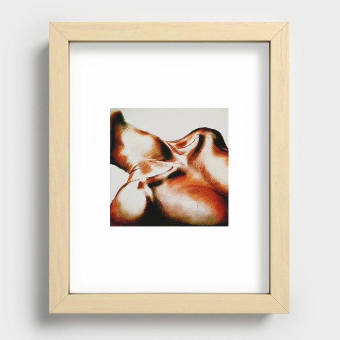 Charcoal Nude V Recessed Framed Print