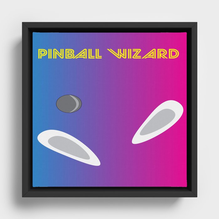 Pinball Wizard Framed Canvas