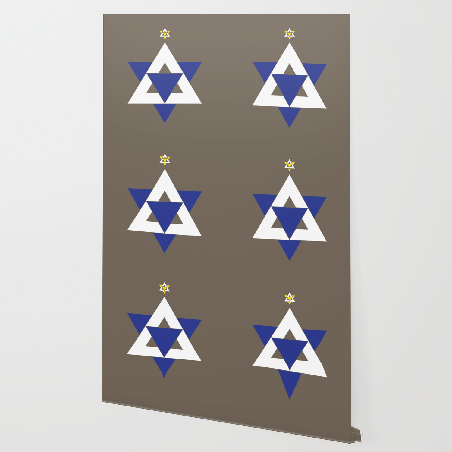 Christmas Star Of David Wallpaper By Sanfordstudio Society6