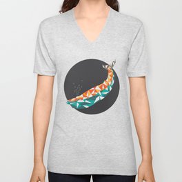 For the Love of Whales V Neck T Shirt