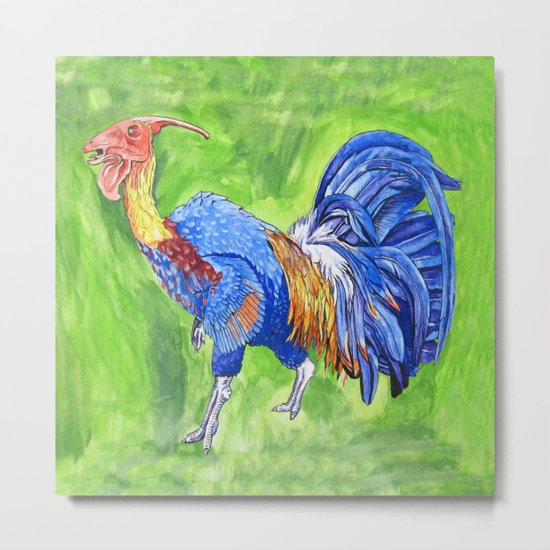 Parasaurooster Metal Print
