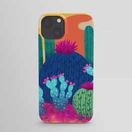 Cactus Sunset iPhone Case