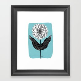 Zinnia Flower Framed Art Print