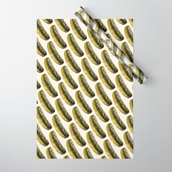 Pickle Pattern Wrapping Paper