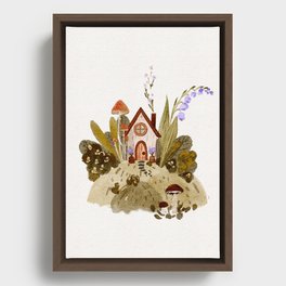 Happy place in woodland Framed Canvas