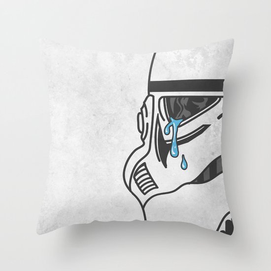 Tears of the Trooper Throw Pillow