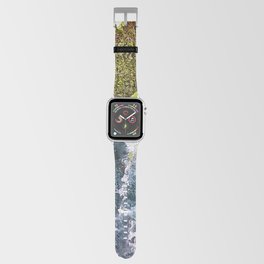 A flowing river, river, water, turquoise, navy, blue, green, paradise, island, summer, beach, adventure, foam, tropical, exotic, aqua, rain, xmas, holidays, Apple Watch Band