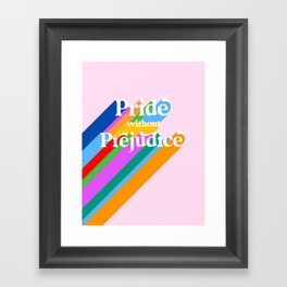 Pride without Prejudice - Rainbow Shadows Framed Art Print