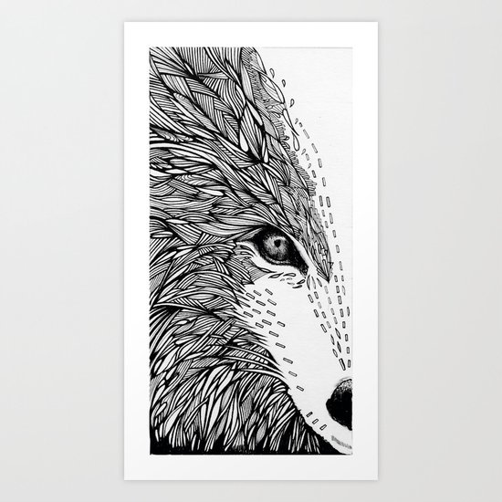 wolf like me Art Print