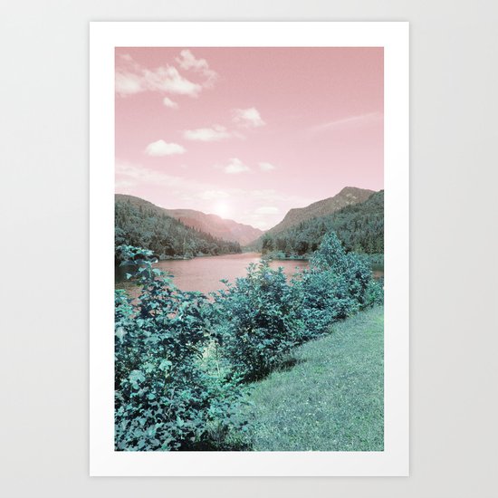 Pink sky Art Print