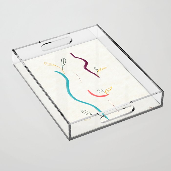 She is Silhouette Acrylic Tray