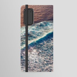 Sunset Wave Over The Ocean Android Wallet Case