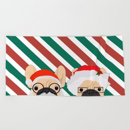 Father Christmas Beach Towels Society6