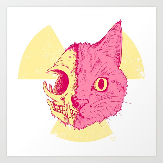 SCHRODINGERS CAT Art Print