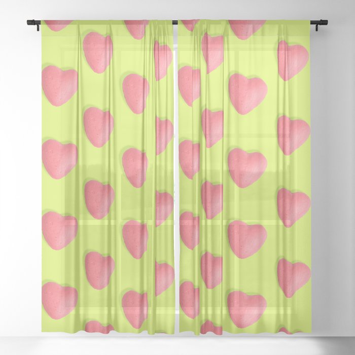 Hearts Sheer Curtain