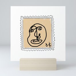 Face Stamp Mini Art Print