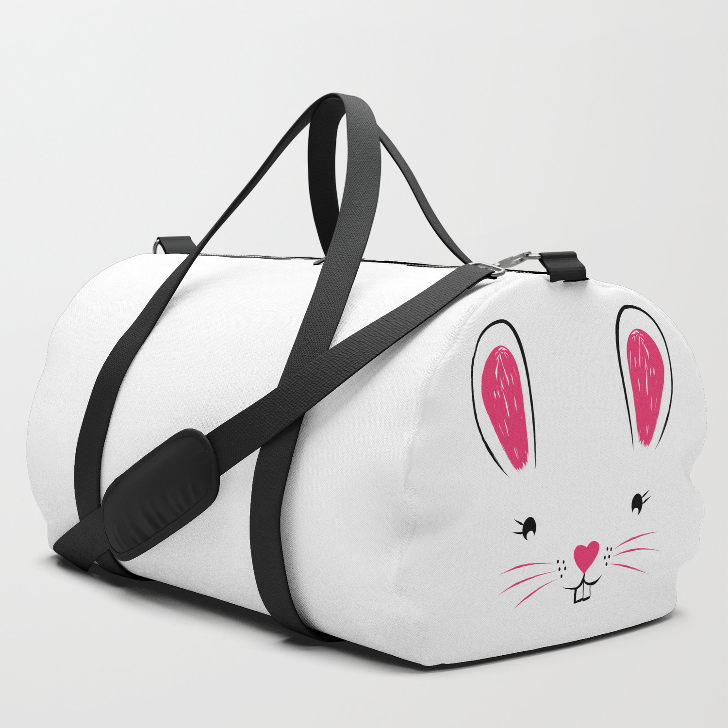 Happy Easter Bunny Face Duffle Bag By Imagepixel Society6