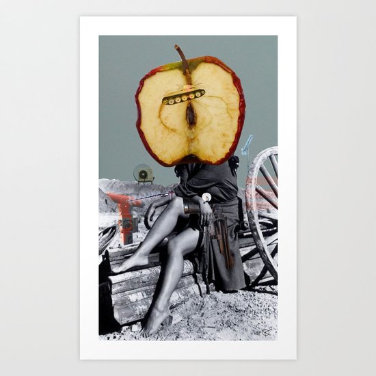 Wild Wilhelm Tell Collage Art Print