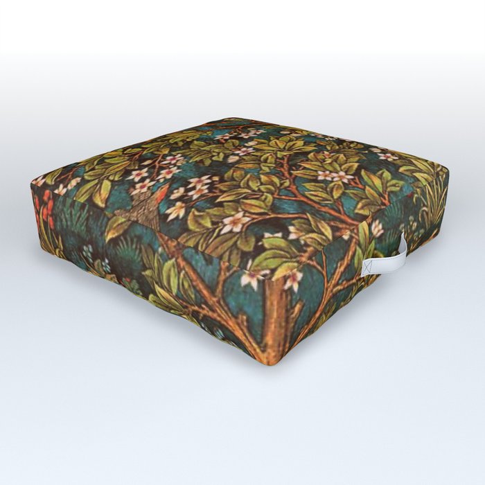 William Morris Tree Of Life, Morris floral,No, 2. Outdoor Floor Cushion