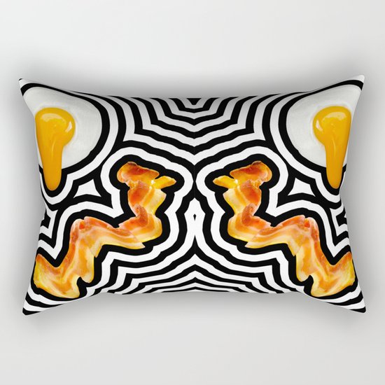 Bacon & Eggs Rectangular Pillow
