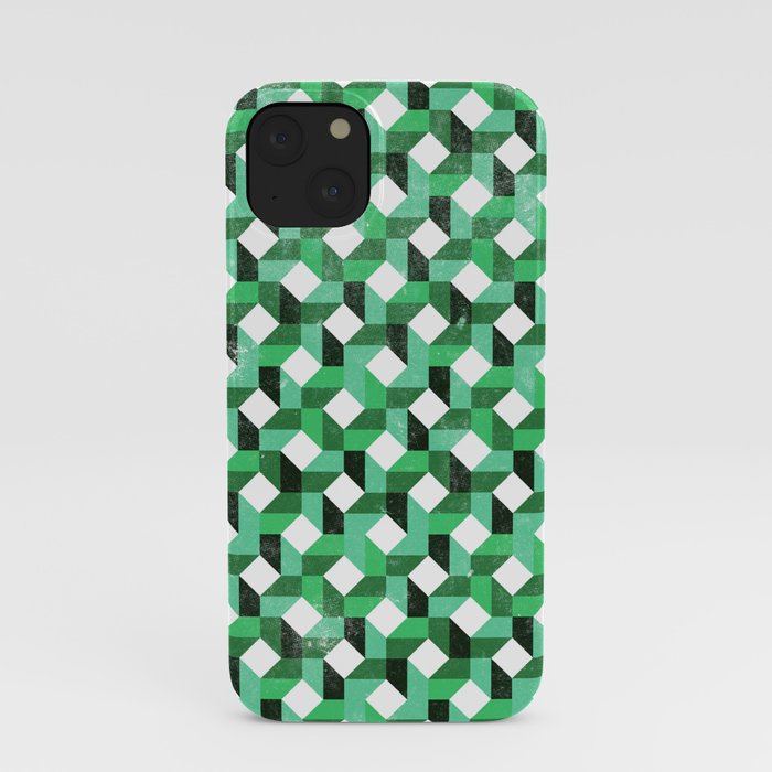 Quilt – Green iPhone Case