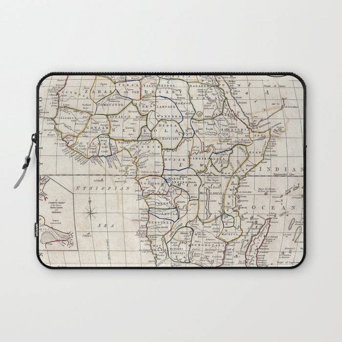 Africa - Cruttwell - 1799 vintage pictorial map  Laptop Sleeve