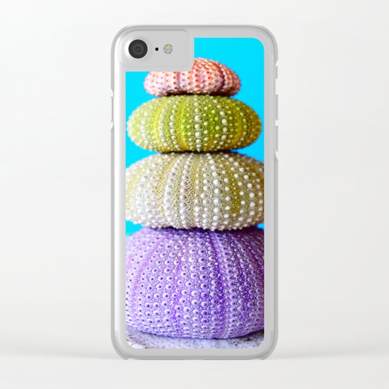 Oursin color coquillage Clear iPhone Case