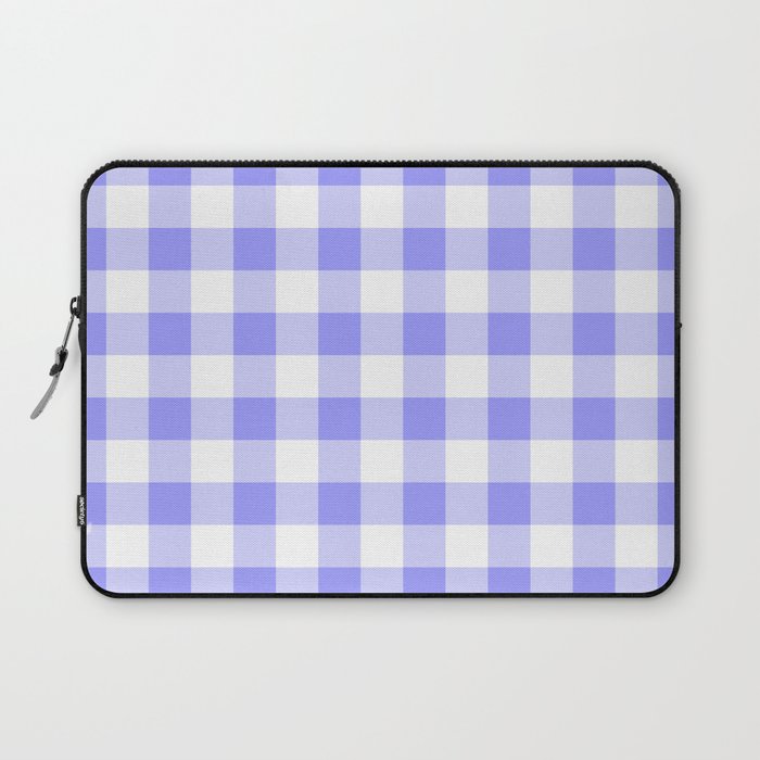 Classic Check - periwinkle Laptop Sleeve
