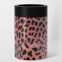 Pink leopard print Can Cooler